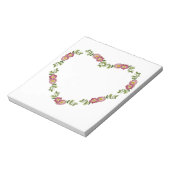  hartspleet van bloemen voor mam notitieblok (Linkerzijde)