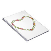  hartspleet van bloemen voor mam notitieboek (Rechterzijde)
