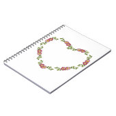  hartspleet van bloemen voor mam notitieboek (Linkerzijde)