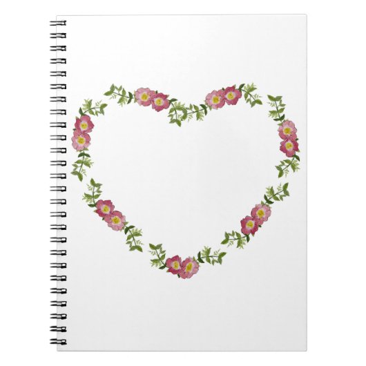  hartspleet van bloemen voor mam notitieboek (Voorkant)
