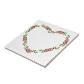  hartspleet van bloemen voor mam tegeltje (Zijkant)