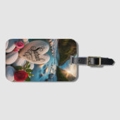 Hartsteen bij de rivier bagagelabel (Voorkant (horizontaal))