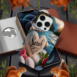 Hartsteen bij de rivier iPhone 15 pro case