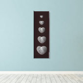 Hartstenen Canvas Afdruk (Insitu (Houten vloer))