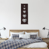 Hartstenen Canvas Afdruk (Insitu (Slaapkamer))