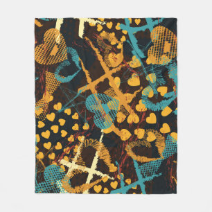 Hartsterren geometrie: leuk patroon fleece deken