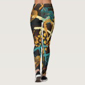 Hartsterren geometrie: leuk  patroon leggings (Achterkant)