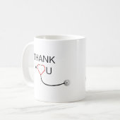 Hartstethoscoop Dank u Koffiemok (Voorkant links)