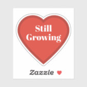 Hartsticker die nog steeds groeit - relateerbare s sticker (Vel)