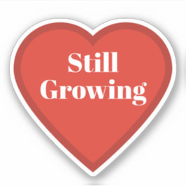 Hartsticker die nog steeds groeit - relateerbare s sticker