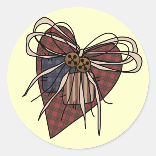 Hartsticker door SRF Ronde Sticker (Voorkant)