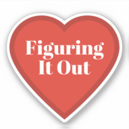 Hartsticker 'Het Uitvogelen' - Relateerbare Sticke Sticker