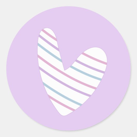 hartsticker ronde sticker (Voorkant)