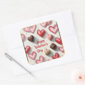 Hartsticker Vierkante Sticker (Envelop)