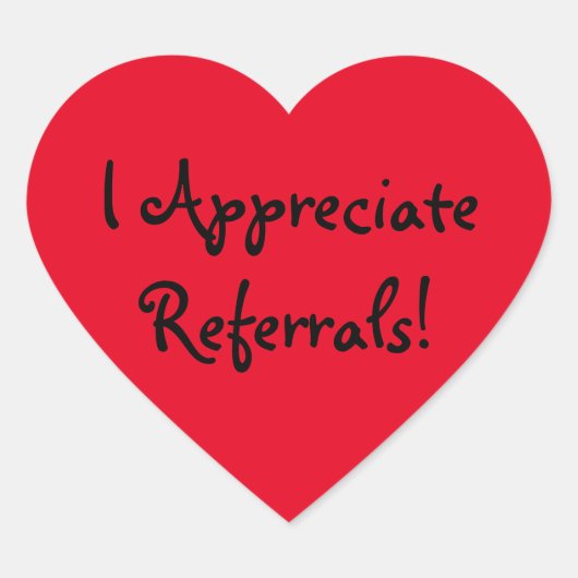 Hartstickers, glanzend hart sticker (Voorkant)