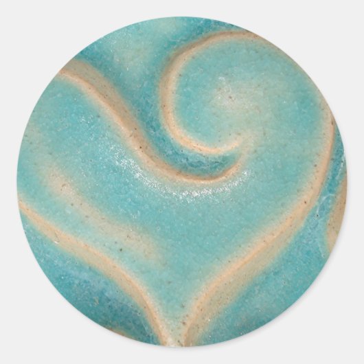 Hartstickers Ronde Sticker (Voorkant)