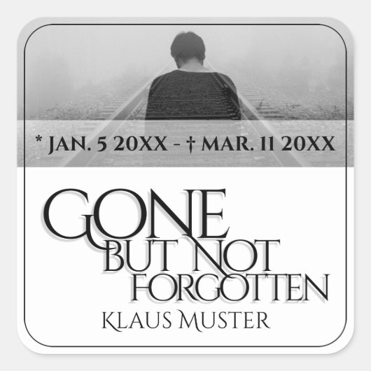 Hartstickers Vierkante Sticker (Voorkant)