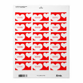 hartstikke etiket (Full Sheet)