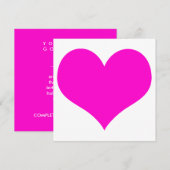 hartstikke kaart (Voorkant / Achterkant)