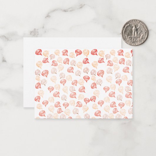 hartstikke notitiekaartje (Voorkant / Achterkant in situ)