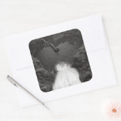 hartstikke vierkante sticker (Envelop)