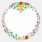 hartstikker ronde sticker (Voorkant)