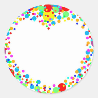 hartstikker ronde sticker