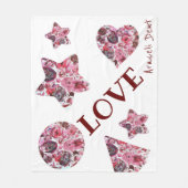 hartstochtelijk fleece deken (Voorkant)