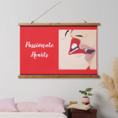 Hartstochtelijke Harten Hangend Wandkleed (Slaapkamer)