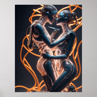 hartstochtelijke kus poster