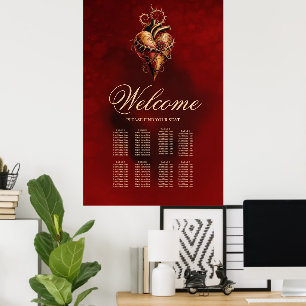 Hartstochtelijke romantiek en liefde. poster