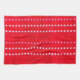  hartstof rood roze wit lovefun theedoek