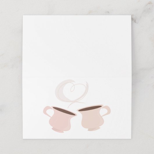 hartstoom plaatskaartje (Buitenkant ongevouwen)