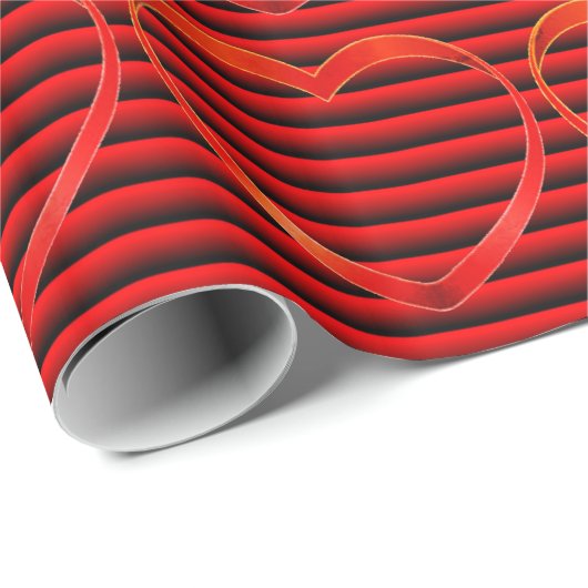 Hartstreep inpakpapier (Rol Hoek)