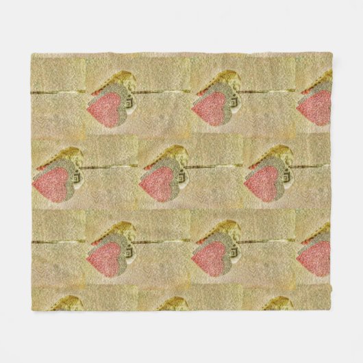 Hartstrengen Fleece Deken (Voorkant (Horizontaal))