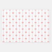 Hartstrings in Roze Inpakpapier Vel (Voorkant 2)