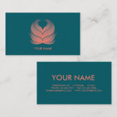 HARTSTROOM VISITEKAARTJE CORAL GREEN (Voorkant / Achterkant)