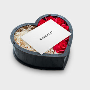 Hartsymbool in HTML-Kaart Feestdagen Kaart