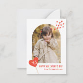 Hartszuiger Foto Classroom Valentijnsdag Card Notitiekaartje (Voorkant)