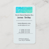 Harttandheelkundig implantaat Moderne tandheelkund Afsprakenkaartje (Achterkant)