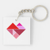 Harttangram Sleutelhanger (Achterkant)