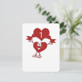 Hartteken met tabelnummers kaart (Staand voorkant)