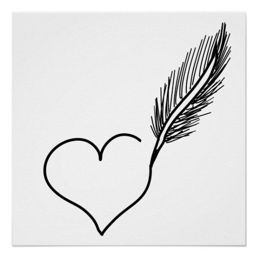 harttekening perfect poster (Voorkant)