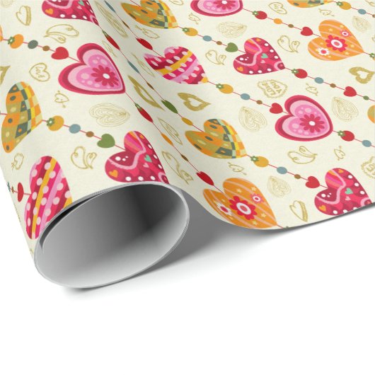 Harttekenreeksen Cadeaupapier (Rol Hoek)