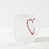 Harttekenreeksen Matglas Koffiemok (Voorkant rechts)