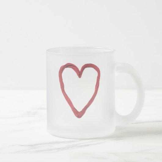 Harttekenreeksen Matglas Koffiemok (Rechts)