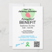 Harttransplantaat voordeel fondsenwerving Sjabloon Kaart (Voorkant)