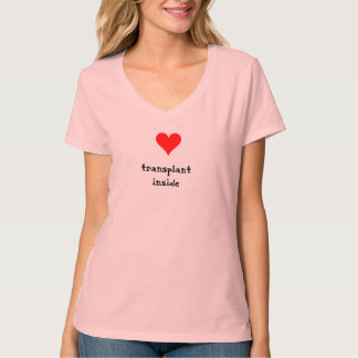 Harttransplantatie binnenin t-shirt