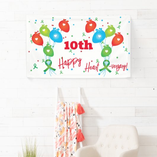 Harttransplantatie Jubileum partij Spandoek (Insitu)