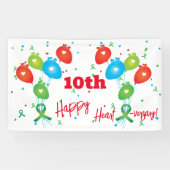 Harttransplantatie Jubileum  partij Spandoek (Horizontaal)